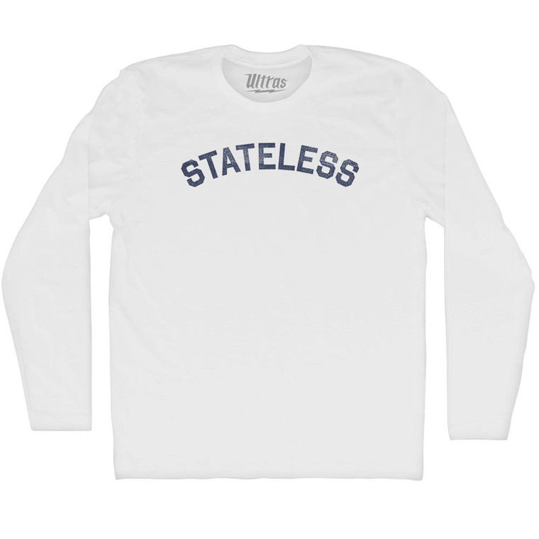 Stateless Adult Cotton Long Sleeve T-shirt - White