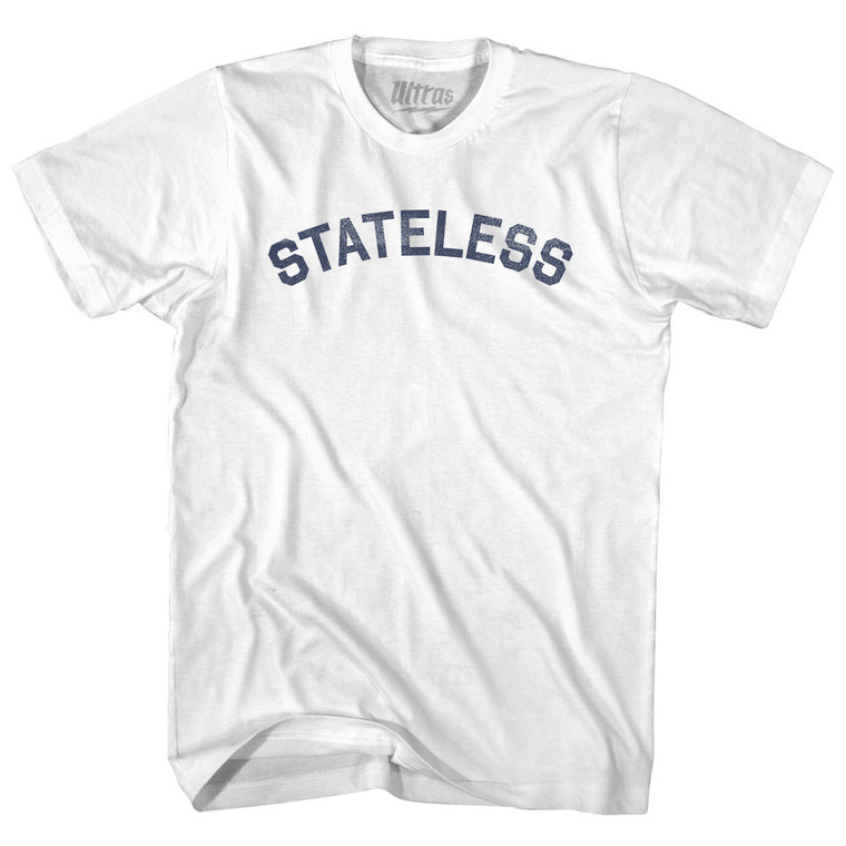 Stateless Womens Cotton Junior Cut T-Shirt - White
