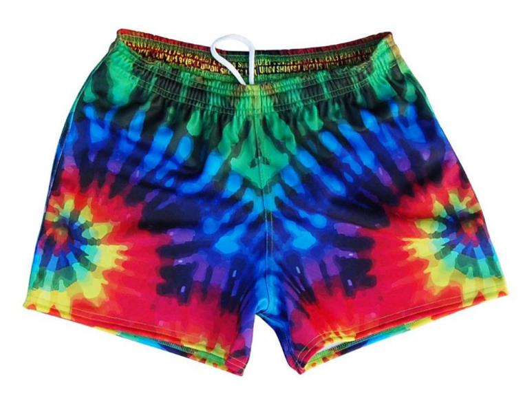 ADULT SMALL- Tie Dye Rugby Union Shorts Made In USA - Tie Dye- Final Sale ZT42