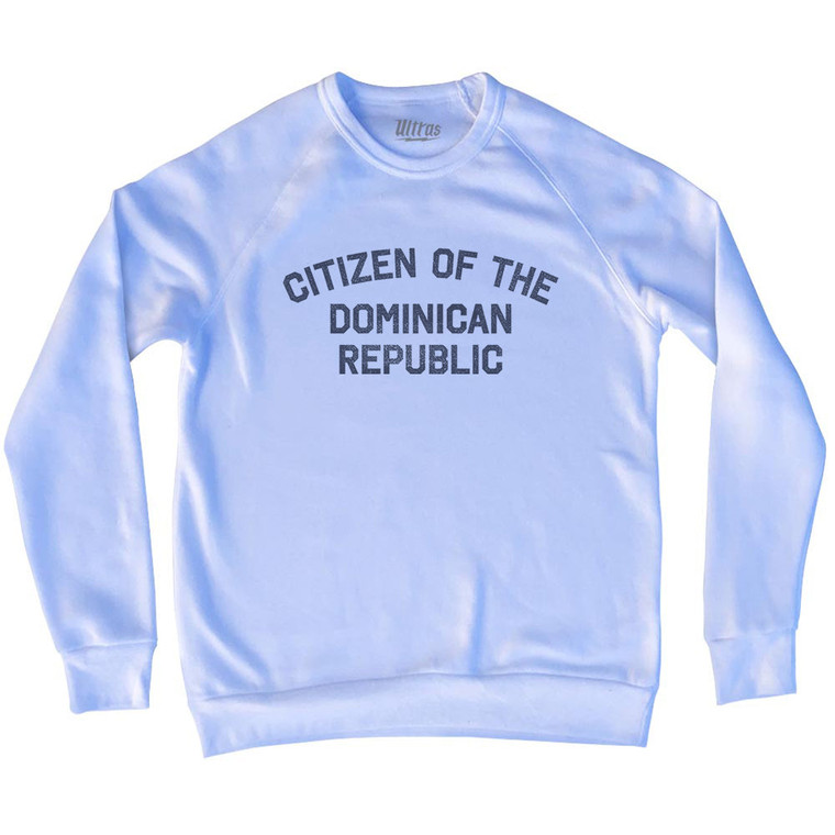 Citizen Of The Dominican Republic Adult Tri-Blend Sweatshirt - White