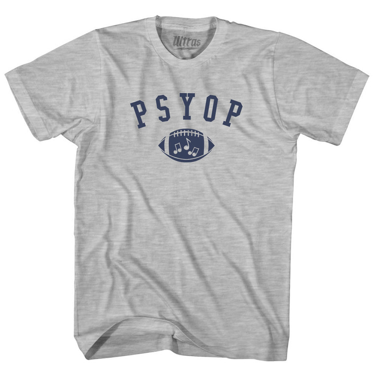 PSYOP Football Youth Cotton T-shirt Grey Heather