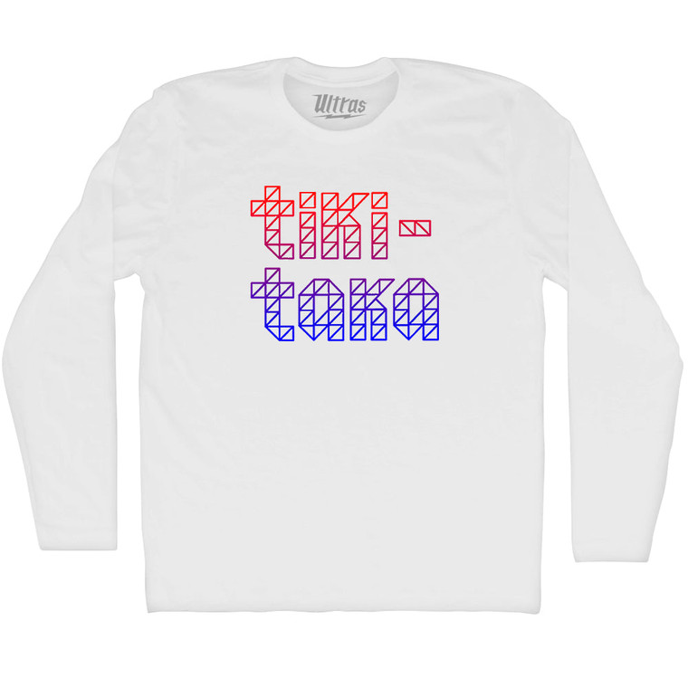 Tiki Taka Adult Cotton Long Sleeve T-shirt White