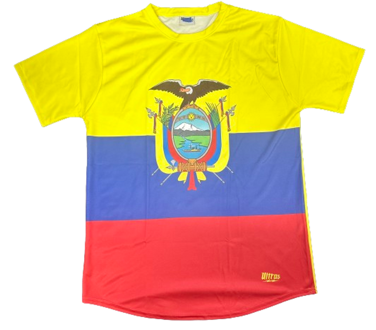 ADULT LARGE- Ecuador Flag Soccer jersey- Final Sale SL9