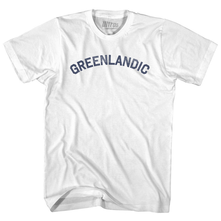 Greenlandic Womens Cotton Junior Cut T-Shirt - White