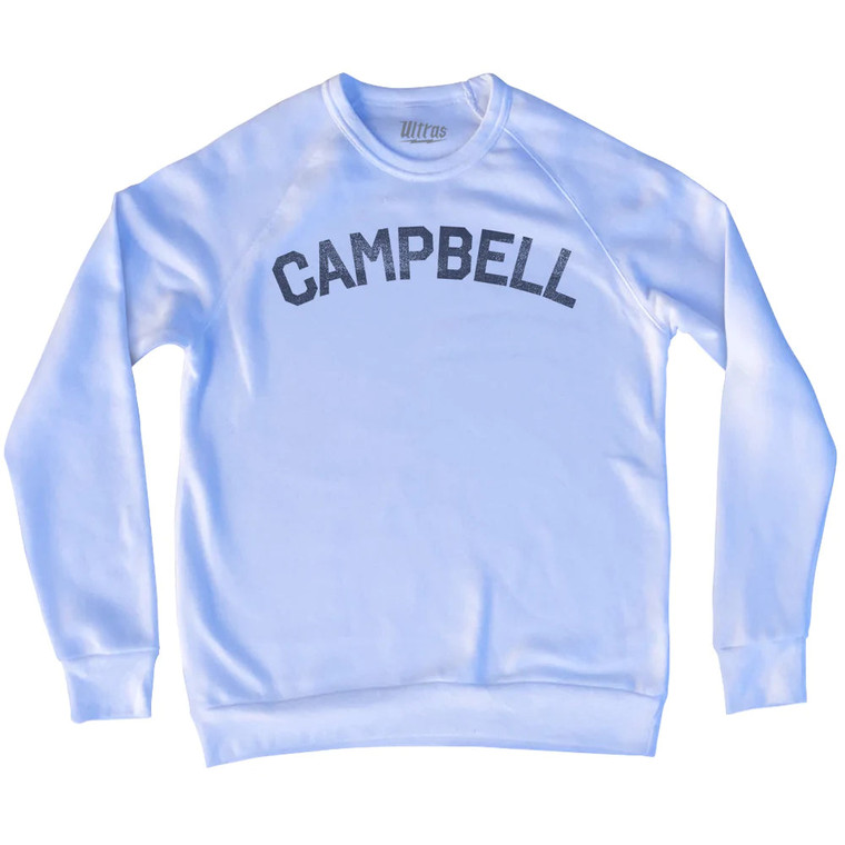 CAMPBELL Adult Tri-Blend Sweatshirt - White