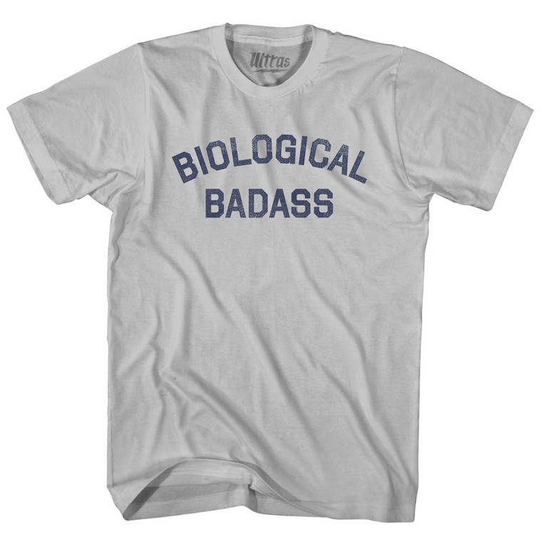 Biological Badass Adult Cotton T-shirt - Cool Grey