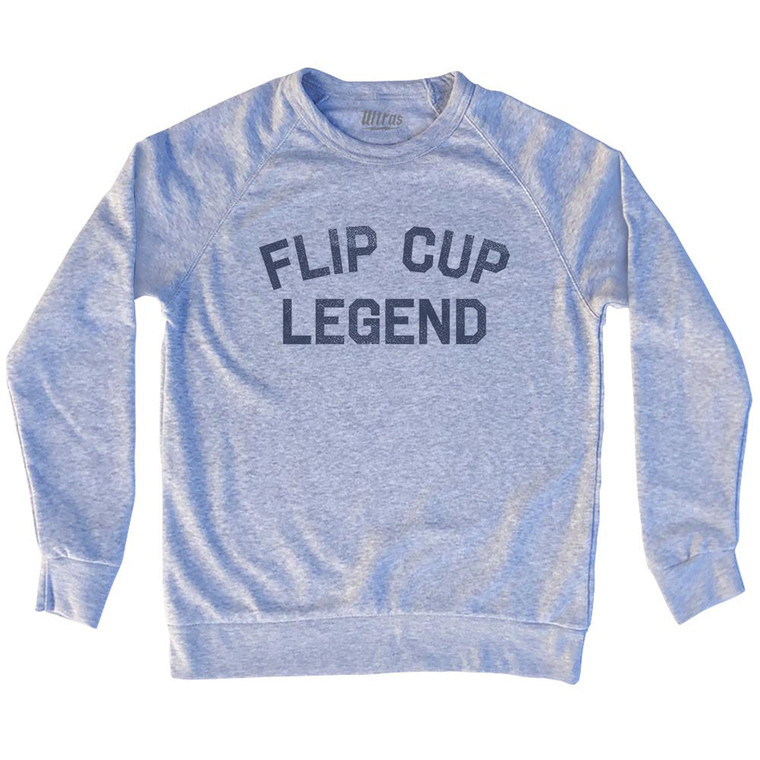 Flip Cup Legend Adult Tri-Blend Sweatshirt - Grey Heather