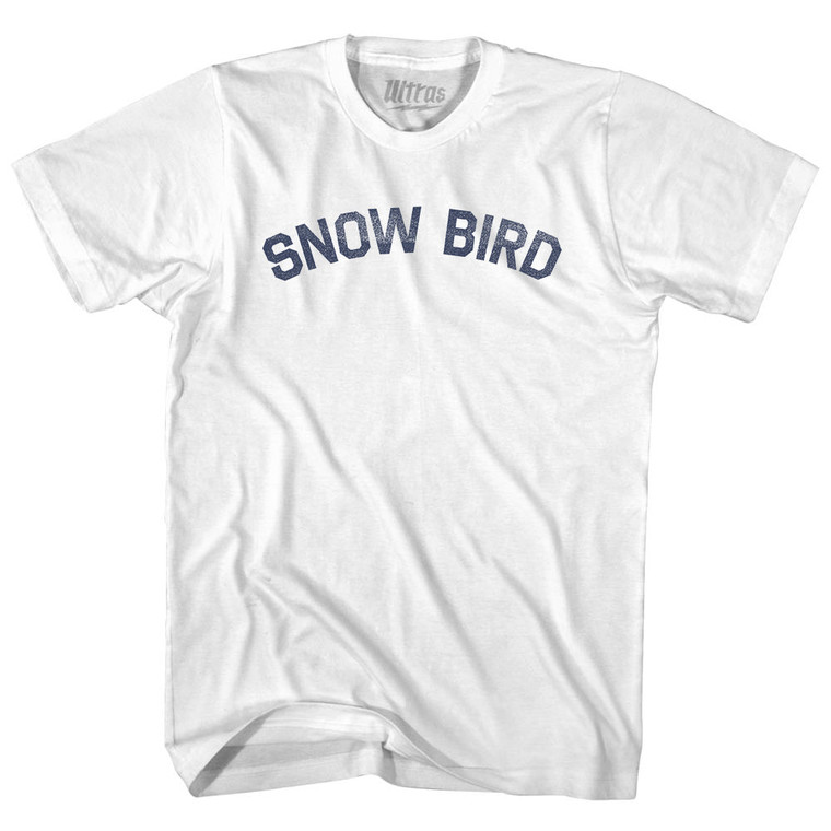 Snow Bird Youth Cotton T-shirt - White