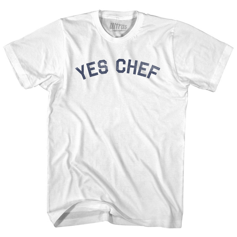 Yes Chef Adult Cotton T-shirt - White