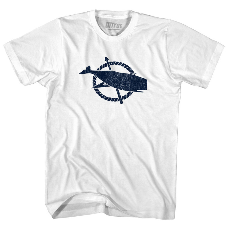 Nantucket Flag Womens Cotton Junior Cut T-Shirt - White