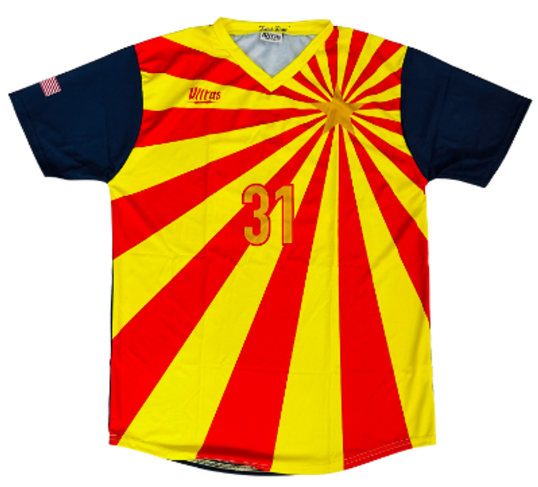 ADULT LARGE- ARIZONA FLAG/ Numer 31 Track Shirt- Final Sale SL21