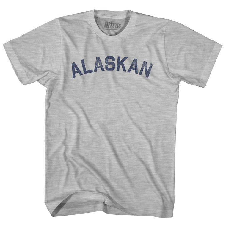 Alaskan Womens Cotton Junior Cut T-Shirt - Grey Heather