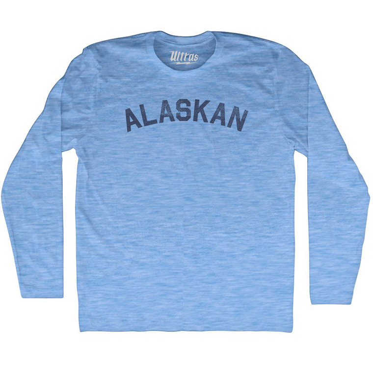 Alaskan Adult Tri-Blend Long Sleeve T-shirt - Athletic Blue
