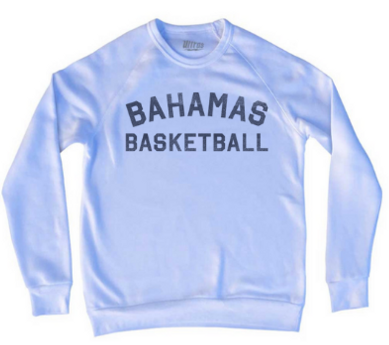 ADULT LARGE- Bahamas Basketball- White- Sweatshirt- Final Sale Z22