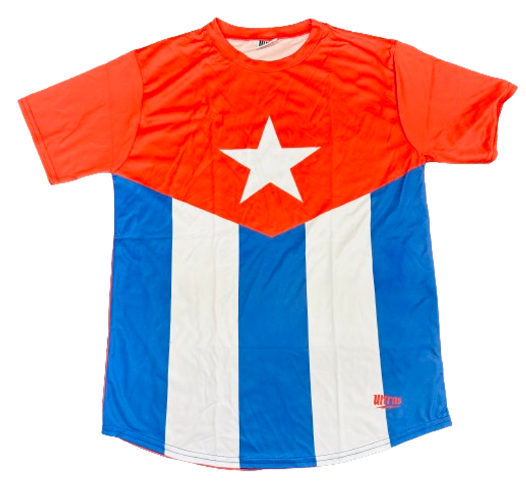 ADULT LARGE- Puerto Rico Country Flag Jersey- Final Sale SL21