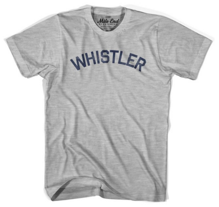 ADULT SMALL - Whistler Vintage T-shirt - Grey Heather- Final Sale Z55