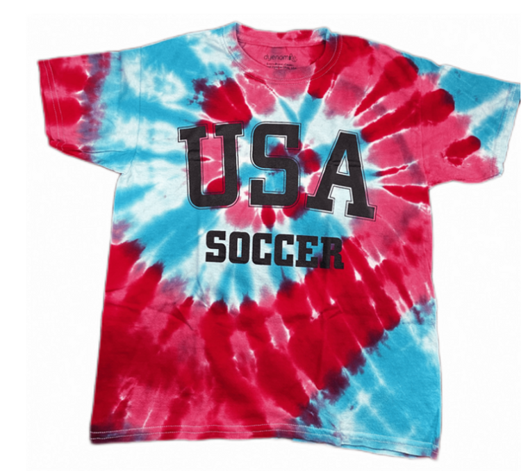 Youth SMALL- USA Soccer- Tie Dye T-shirt- Final Sale F4