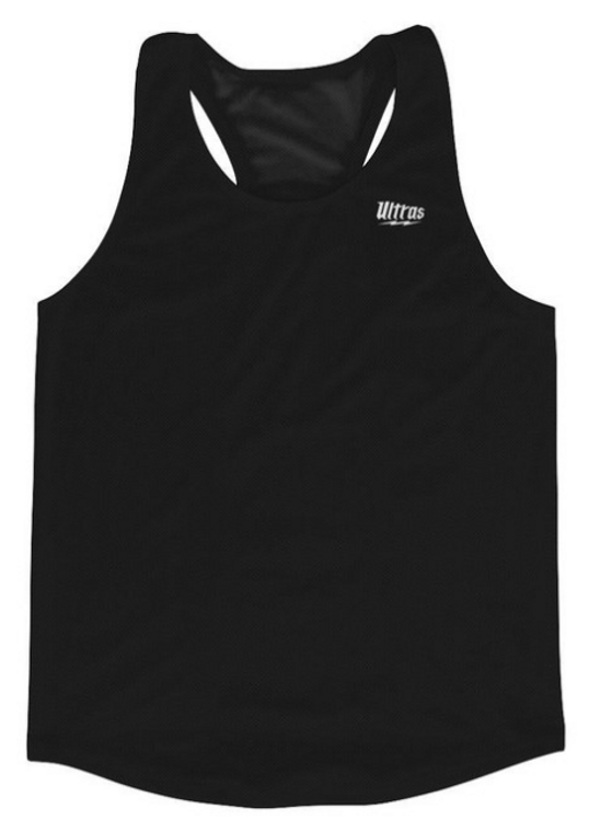 ADULT X-LARGE- Black Running Tank Top Racerback Track and Cross Country Singlet Jersey Made In USA-Black- Final Sale SXL4