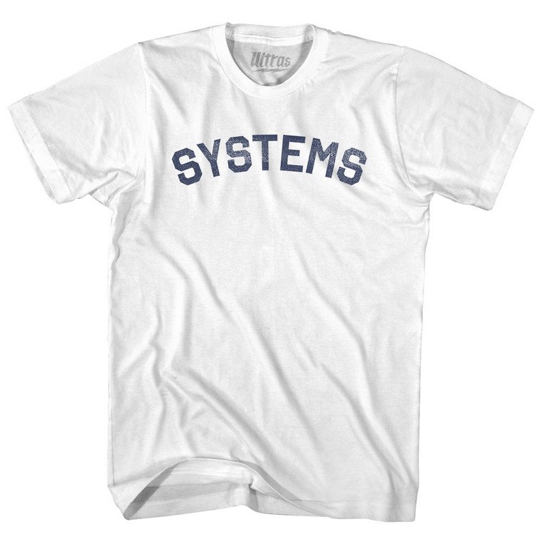 Systems Womens Cotton Junior Cut T-Shirt - White