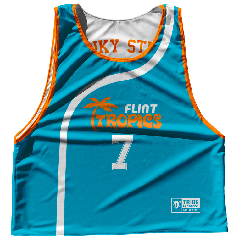 ADULT LARGE- FLINT TROPICS 7 - FUNKY STUFF 7- Basketball Pinnie Reversible- Final Sale R1