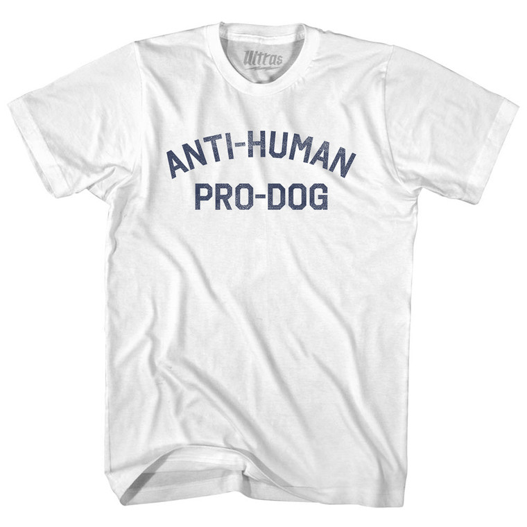 Anti-Human Pro-Dog Youth Cotton T-shirt - White