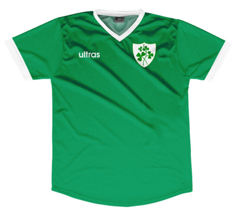 YOUTH MEDIUM- Ireland 1965 Soccer Jersey Made In USA - Green- Final Sale F5