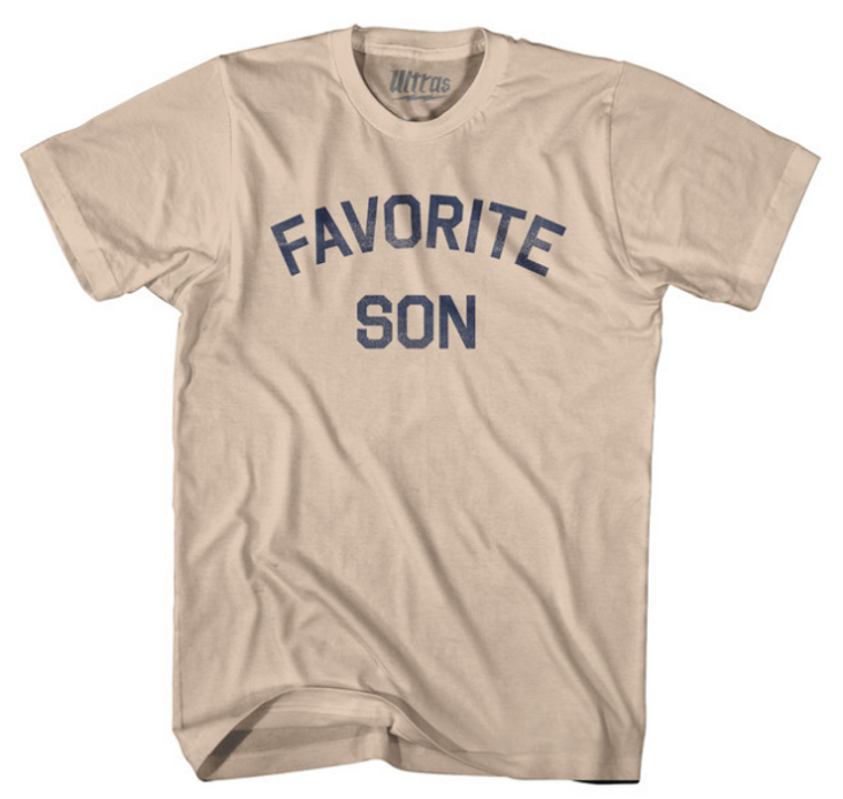 ADULT 2X-LARGE- Favorite Son- Creme T-shirt- Final Sale Z5