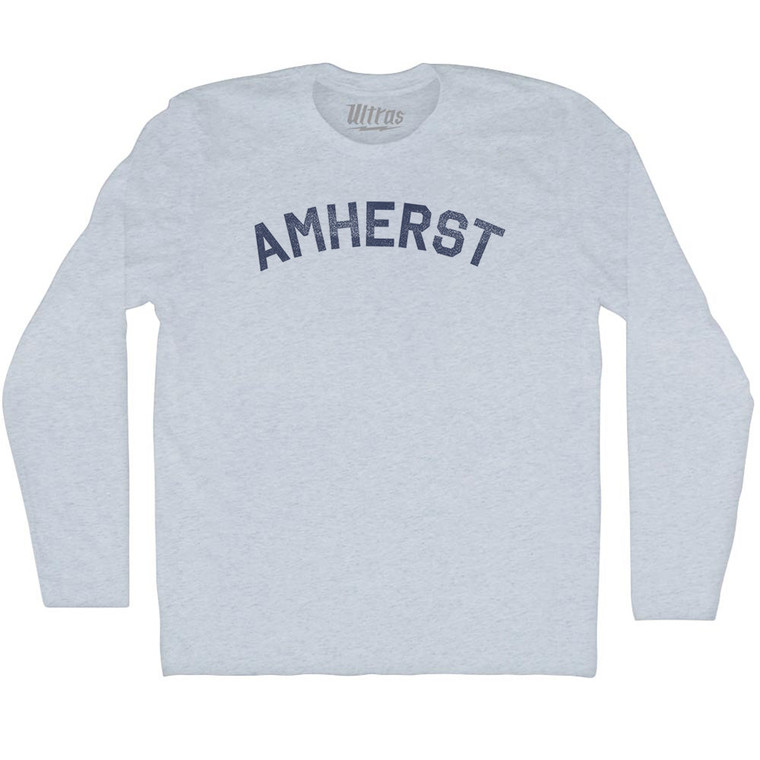 Amherst Adult Tri-Blend Long Sleeve T-shirt - Athletic White