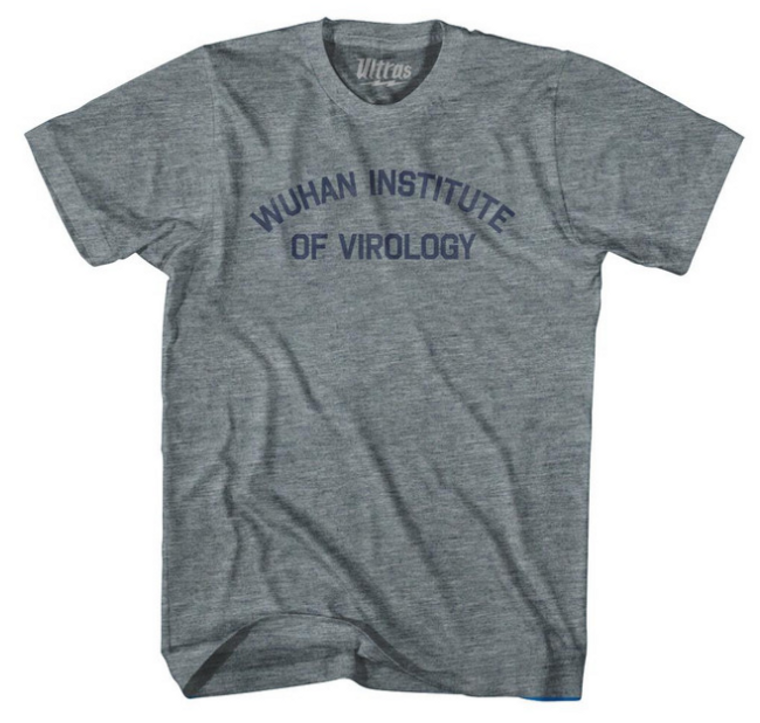ADULT 3X-LARGE- Wuhan Institute Of Virology Adult Tri-Blend T-Shirt - Athletic Grey- Final Sale Z6