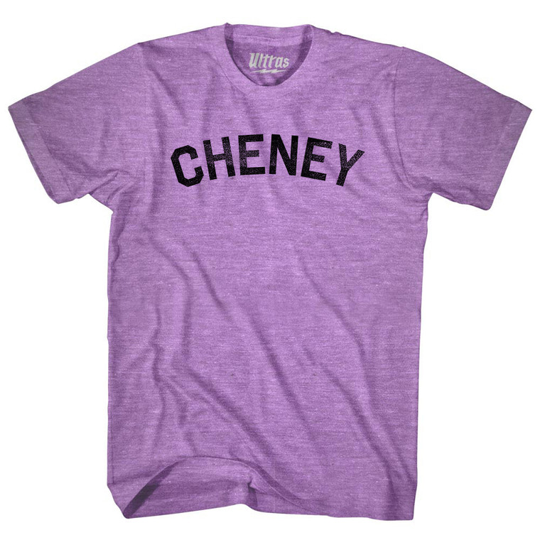 Cheney Adult Tri-Blend T-shirt - Athletic Purple