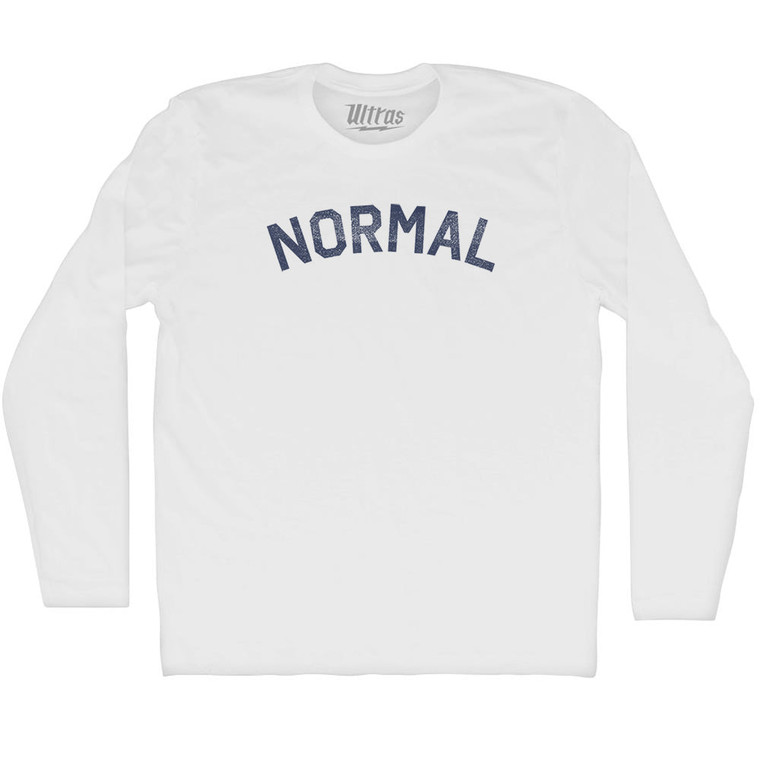Normal Adult Cotton Long Sleeve T-shirt - White