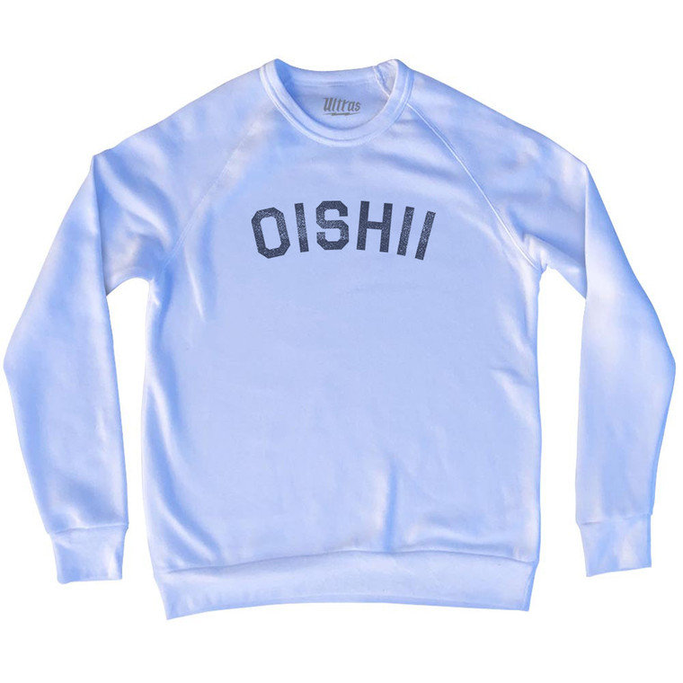 Oishii Adult Tri-Blend Sweatshirt - White