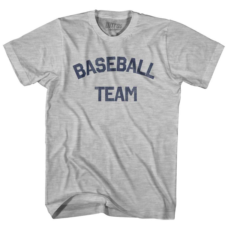 Baseball Team Youth Cotton T-shirt - Grey Heather