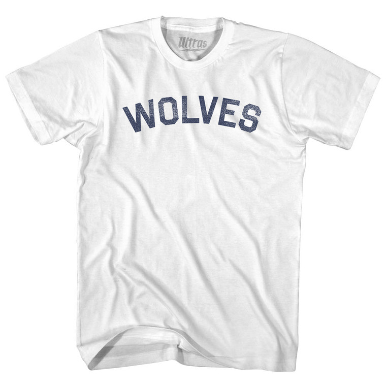 Wolves Womens Cotton Junior Cut T-Shirt - White