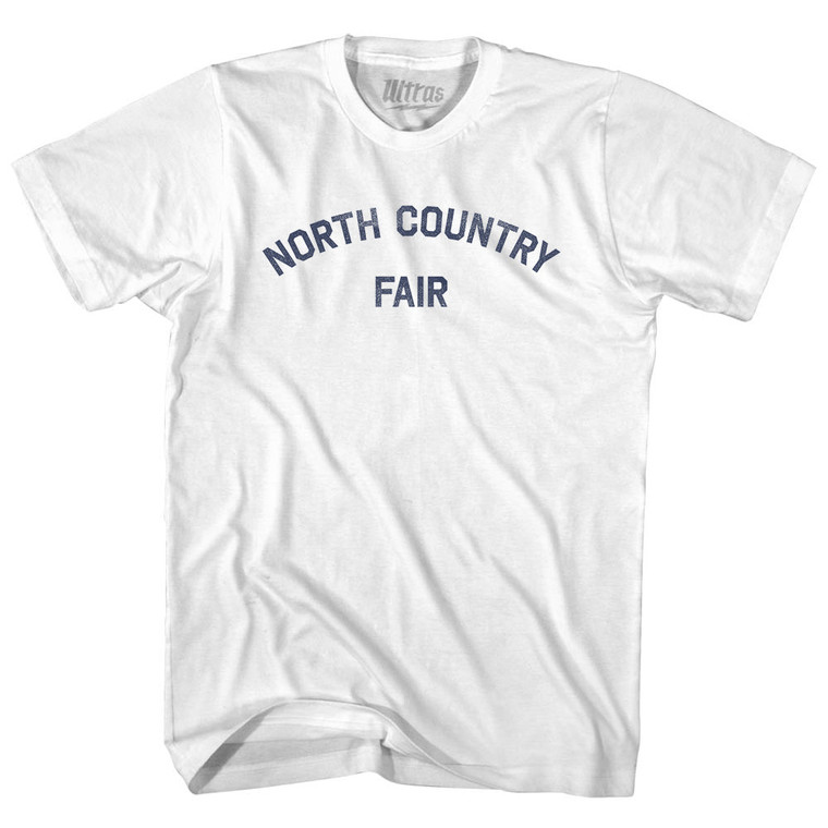 North Country Fair Womens Cotton Junior Cut T-Shirt - White