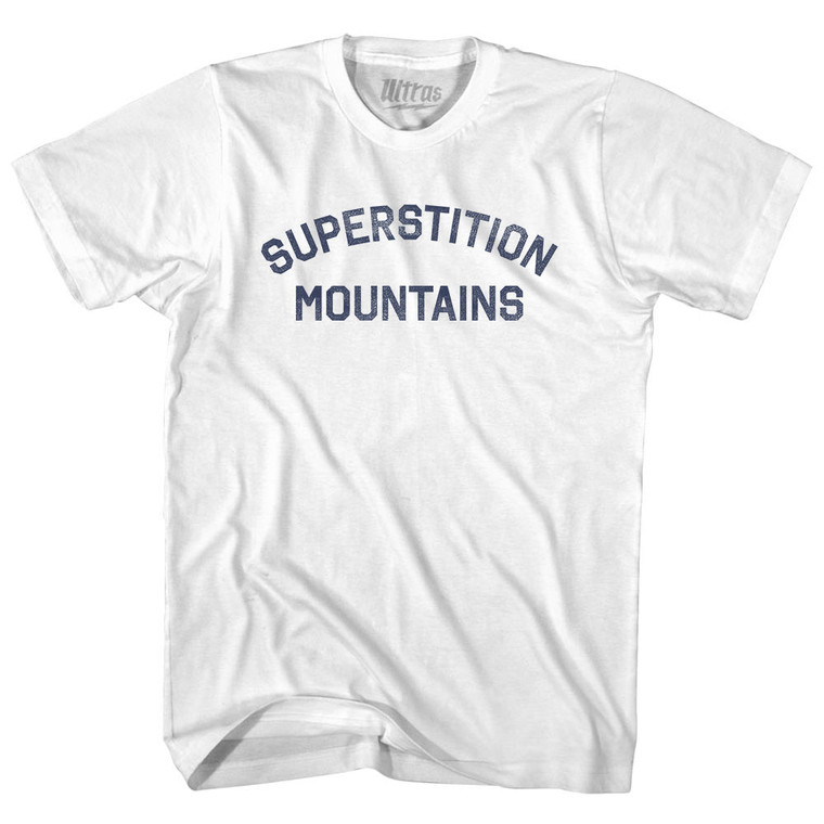 Superstition Mountains Womens Cotton Junior Cut T-Shirt - White