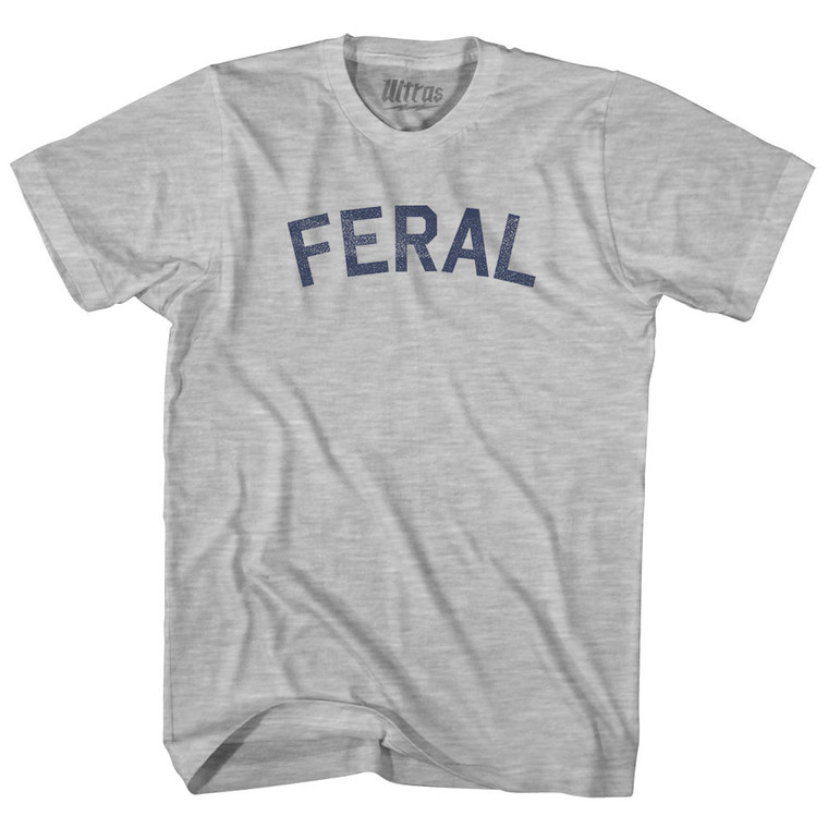 Feral Adult Cotton T-shirt - Grey Heather