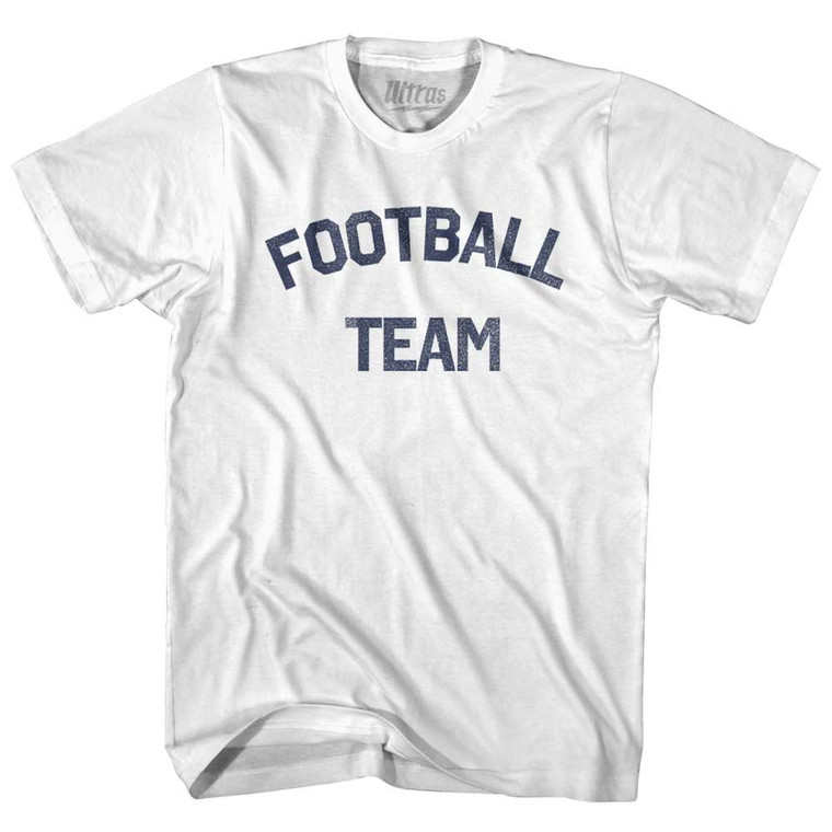 Football Team Adult Cotton T-shirt - White
