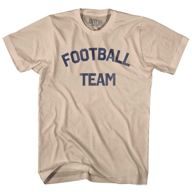 Football Team Adult Cotton T-shirt - Creme