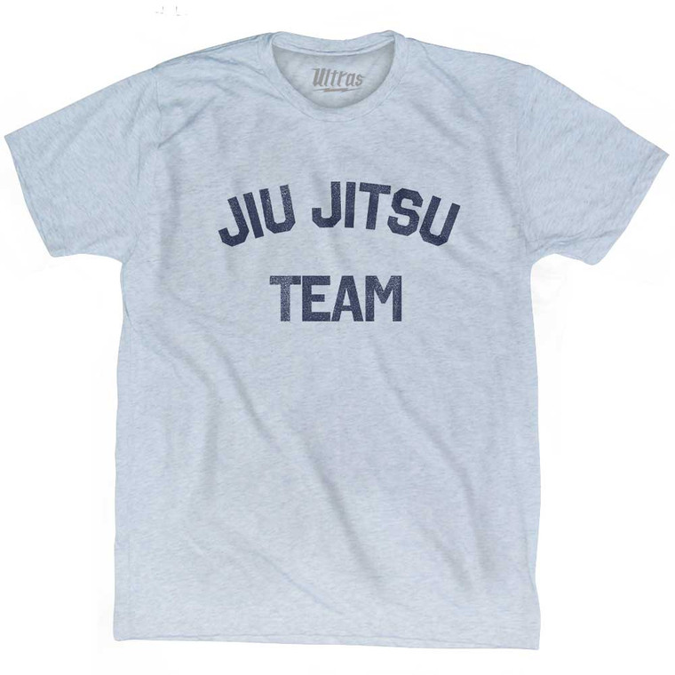Jiu Jitsu Team Adult Tri-Blend T-shirt - Athletic White
