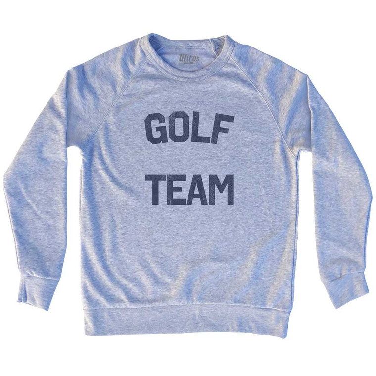 Golf Team Adult Tri-Blend Sweatshirt - Heather Grey
