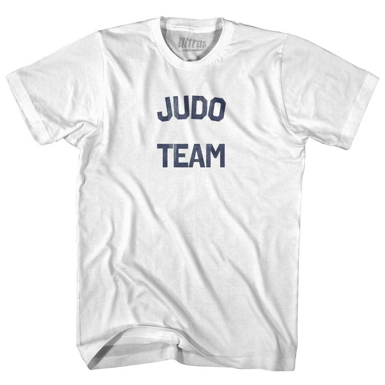 Judo Team Womens Cotton Junior Cut T-Shirt - White