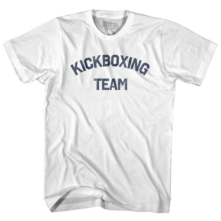 Kickboxing Team Womens Cotton Junior Cut T-Shirt - White