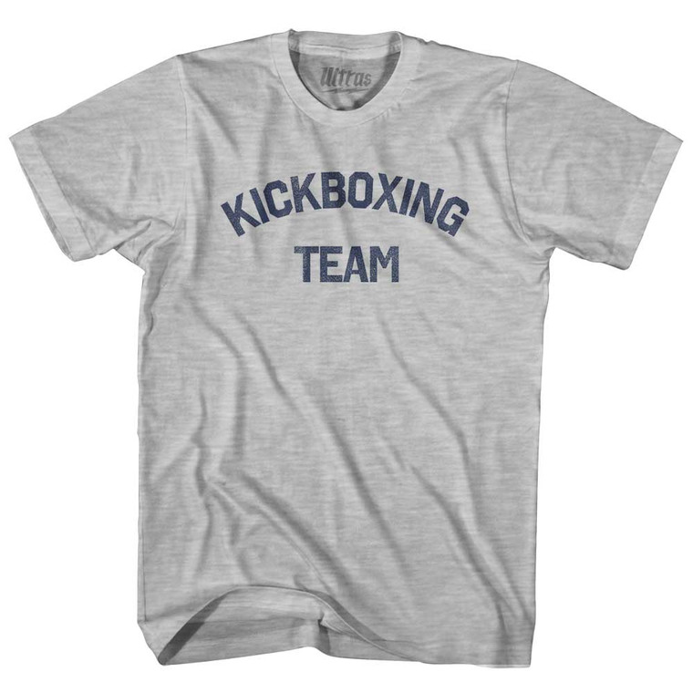 Kickboxing Team Womens Cotton Junior Cut T-Shirt - Grey Heather