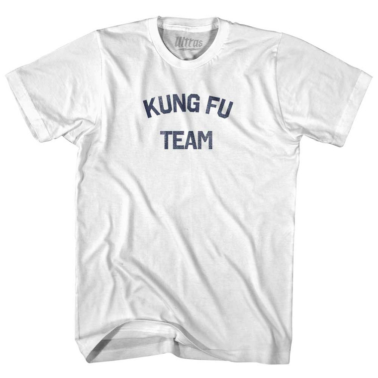 Kung Fu Team Adult Cotton T-shirt - White