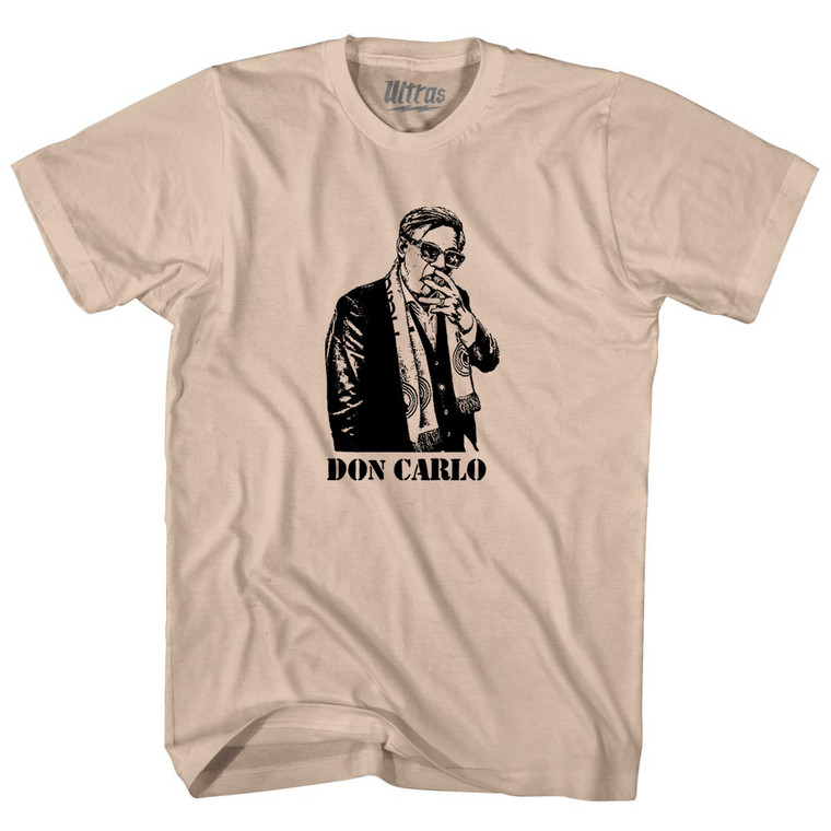 Don Carlo Ancelotti Italian Madrid Football Soccer Manager -Adult Cotton T-shirt - Creme