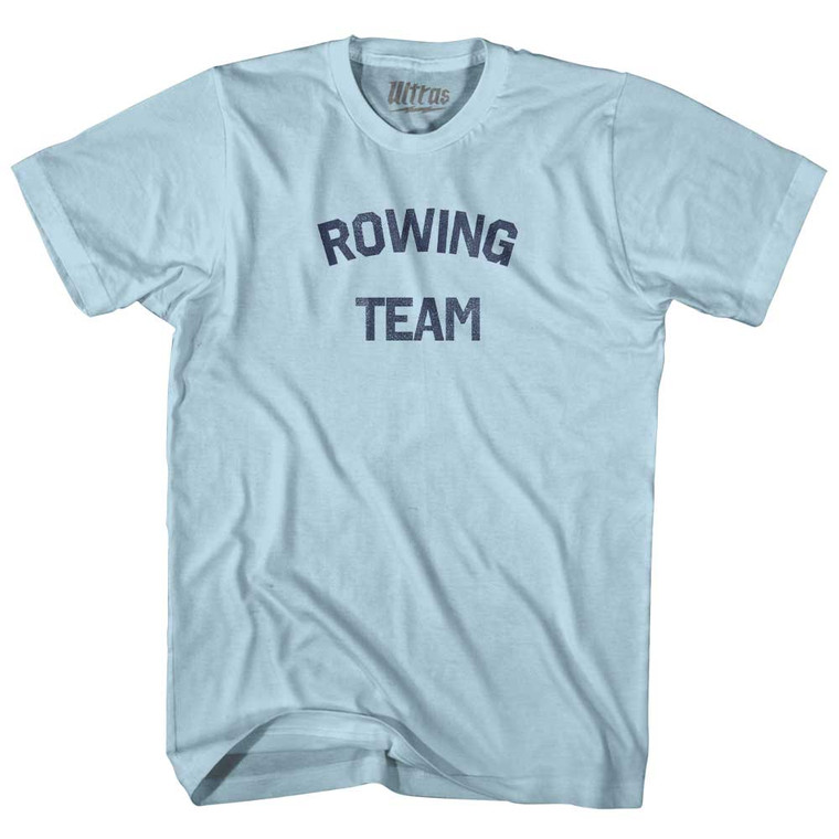 Rowing Team Adult Cotton T-shirt - Light Blue