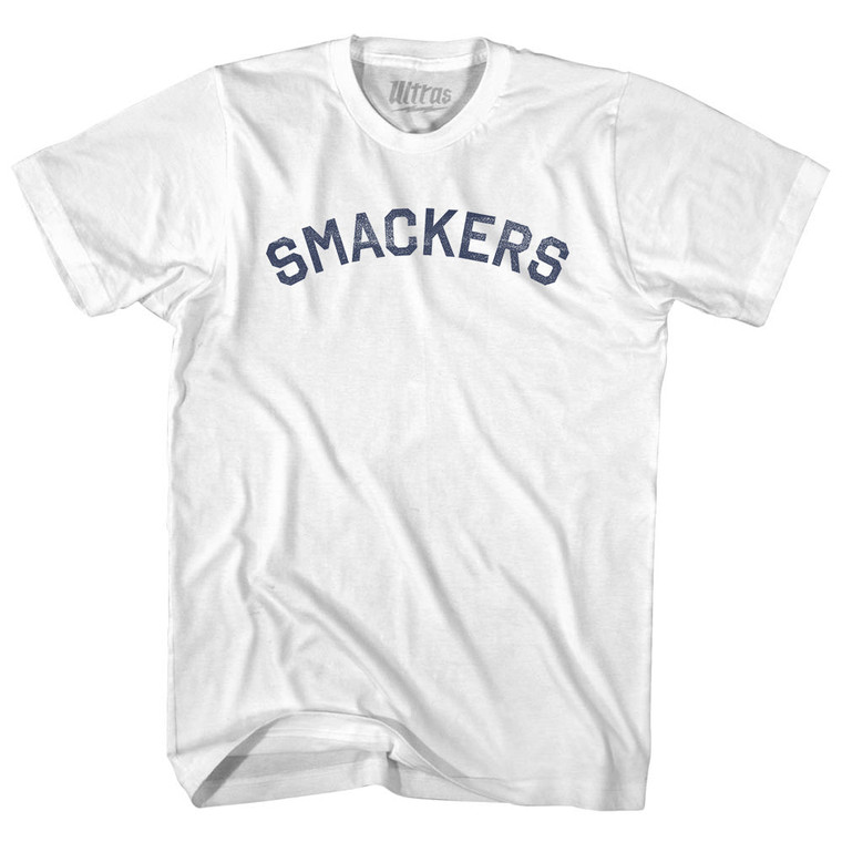 Smackers Womens Cotton Junior Cut T-Shirt - White