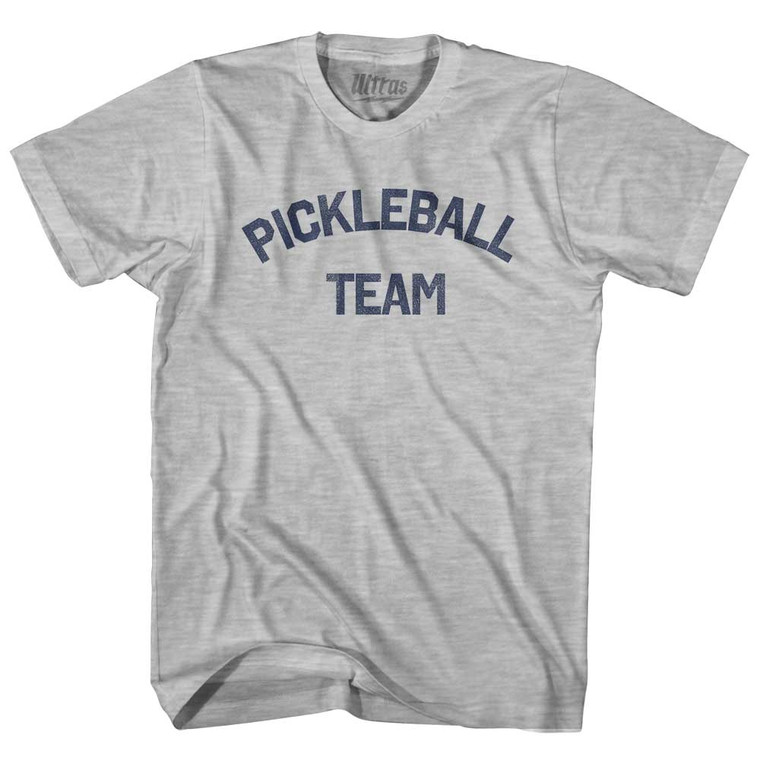 Pickleball Team Womens Cotton Junior Cut T-Shirt - Grey Heather