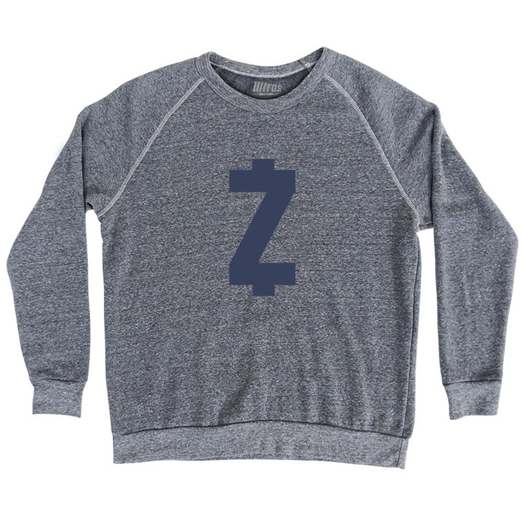 Z Money Adult Tri-Blend Sweatshirt - Athletic Grey